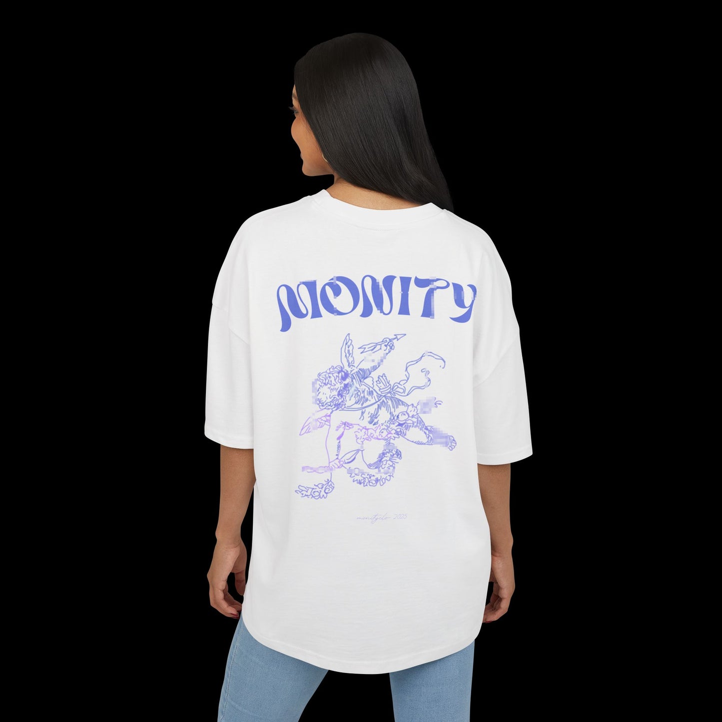 Boxy Backprint Cherub Shirt